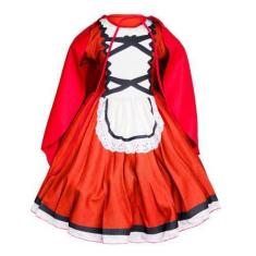 Imagem de Fantasia Chapéuzinho Vermelho Com Capa Infantil Envio 24 hrs - Fantasi