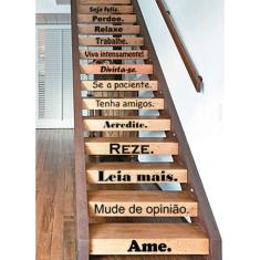 Imagem de Adesivo Decorativo de para Escada Ou Parede Frase Seja