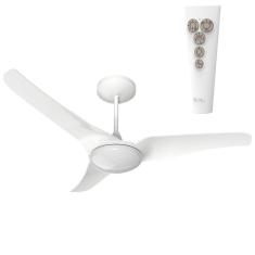 Imagem de Ventilador de Teto Slim 220V Com Controle Remoto Branco Aliseu