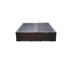 Imagem de Cama Box Baú Casal Bipartido Linhão Marrom