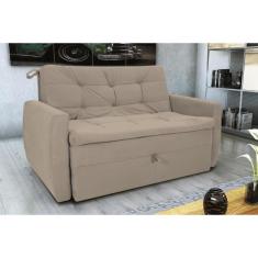 Imagem de Sofá Cama Meg 2 Lugares Suede Bege Matrix