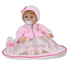 Imagem de Boneca Reborn Kikita Doll Ruiva Com Chupeta DLP-01 B - Fênix