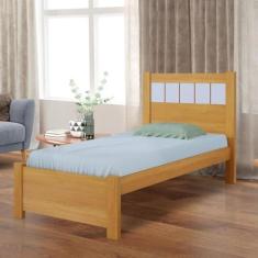 Imagem de Cama Solteiro Premium Plus 100% Mdf Cinamomo/off White