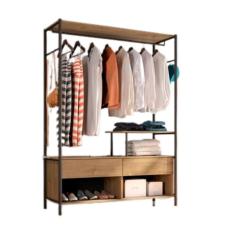 Imagem de Guarda Roupa Closet 2 Gavetas Barcelona PTO/Demolição - Artefamol