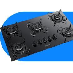 Imagem de Cooktop Itatiaia a Gás 5 Bocas Mesa Vidro Temperado Preto Bivolt, Pret