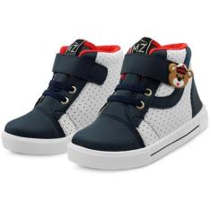 Imagem de Tênis Infantil Menino Cano Alto Casual Masculino Ursinho Gatatuya, Bra