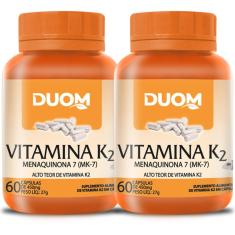 Imagem de COMBO COM 2 VITAMINA K2 MENAQUINONA MK-7 COM 60 CAPSULAS CADA TOTAL 120 CAPSULAS - DUOM Big Tree Farms 