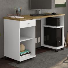 Imagem de Mesa De Computador Million Branco/nature - Patrimar