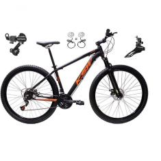 Imagem de Bicicleta Aro 29 Ksw Xlt 24v K7 Câmbios Shimano Freio Hidráulico Garfo Trava - Preto/laranja Tam.17