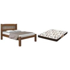 Imagem de Cama Casal Madeira Maciça Resistente com Colchão D28 - Digo.Casa