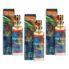 Imagem de Kit 3 Perfume Fire Men Masculino Amakha Paris Bolso Bolsa