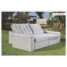 Imagem de Sofá Retrátil E Reclinável Valência 2,60M Suede Aveludado  - Estofados