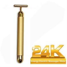 Imagem de Massageador Facial Elétrico Dourado Gold Vibrata