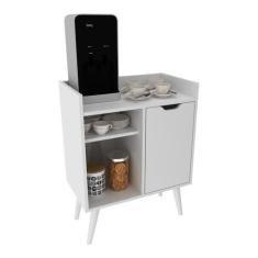 Imagem de Balcão Cozinha Retrô com 1 Porta e Prateleiras Multimóveis Cr20100 Branco
