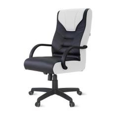 Imagem de Cadeira Gamer Galluzzo Giratória Relax 5033 C/Br 0874 Pt/Bc - Flex Cad