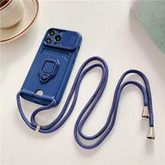 Imagem de Capa de anel de cordão de cordão para lente deslizante para Samsung S23 S22 Ultra Plus A52 A72 A22 A32 A12 A51 A13 A23 A53 A73 A71, azul marinho, para S22 Plus