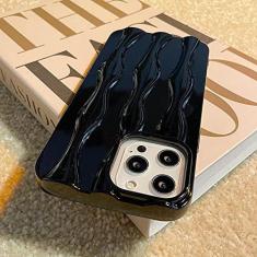 Imagem de 3D Wave Water Ripple Phone Case para iPhone 14 13 12 11 Pro Max 14pro Candy Color Soft Silicone Cover Shell, T3, Para iphone 14