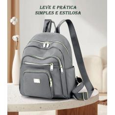 Imagem de Bolsa Feminina Mochila Prática Trabalho Dia A Dia Leve Espaçosa Multin