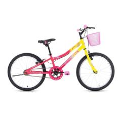 Imagem de Bicicleta Bixy Aro-20 Amarelo/Rosa