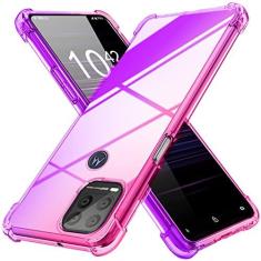 Imagem de YDIHIHO Capa para celular Moto G Stylus 5G 2021 Moto G Stylus 5G [Gradiente] Capa de TPU (poliuretano termoplástico) transparente, macia, antiderrapante, não amarela, para Motorola G Stylus 5G
