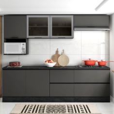 Imagem de Cozinha Modulada Completa 7 Peças 7 Portas 4 Gavetas Com Balcão Para C