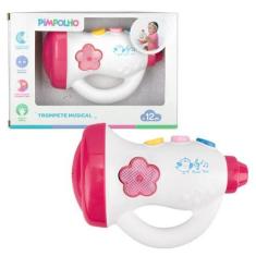 Imagem de Trompete Musical Brinquedo Para Bebês Pimpolho, Vermelho