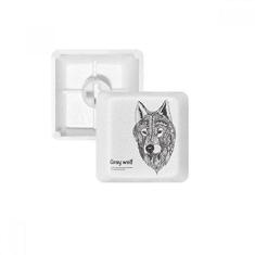 Imagem de Kit de atualização para jogos de teclado mecânico PBT Gray Wolf Friend Company Gentleman
