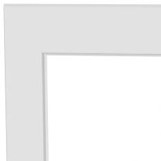 Imagem de Guarnição de Alumínio 232x145cm para Porta Pivoltante Lucasa Alumínios Branco