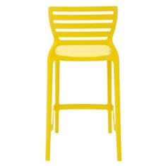 Imagem de Banqueta Sofia Amarela Em Polipropileno Fibra Tramontina