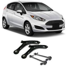 Imagem de Bandeja + Bieleta Ford New Fiesta Dianteira 2010 Até 2018 O Par
