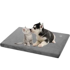 Imagem de Tapete de cama para cães empsign, elegante, reversível, à prova de água, cinza