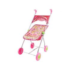 Imagem de Carrinho De Boneca Semi Luxo Ii Rosa Com Capota - Brinquedos Oliveira