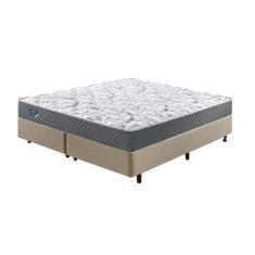 Imagem de Cama Box Queen Reforçado + Colchão Ecoflex Molas Ensacadas - Cama inHo