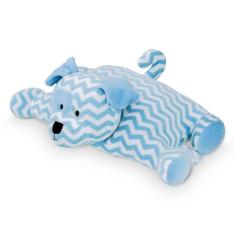 Imagem de Pelúcia Meu Puppet Cachorrinho Azul Vira Travesseiro Zip