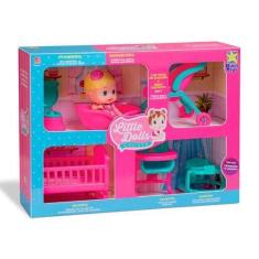 Imagem de Boneca Little Dolls Kit Casinha Completo Diver Toys