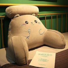 Imagem de HYueaph Almofada de leitura para cama - Almofada de encosto ultra confortável com braço, almofada de apoio ergonômico para sofá cadeira cama almofada macia almofadas de sentar para adultos e crianças,