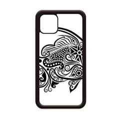Imagem de Capa com desenho de linha padrão de peixe para iPhone 12 Pro Max para Apple Mini Mobile Case Shell