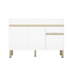 Imagem de Balcão de Cozinha para Pia 120 Cm Line 3 Portas 1 Gaveta Supremo - Kits Paraná