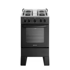 Imagem de Fogão de Piso Atlas Milão 4 Bocas com Mesa Inox, Preto