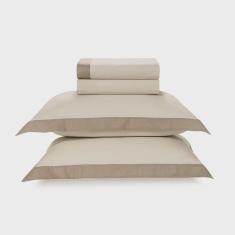 Imagem de Jogo de Cama Queen Karsten Íris Percal 200 Fios Bege