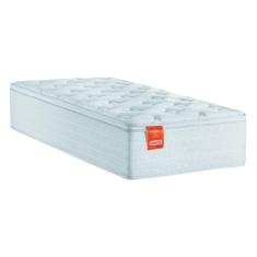 Imagem de Colchão Solteiro Molas Ensacadas Real Pillow Top 88x188x27cm Branco Inducol - Suporta até 130kg por Pessoa