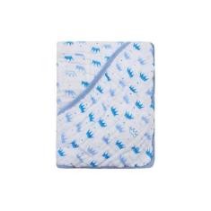 Imagem de Toalha De Banho Bebe Soft Fralda Estampada 80cmx80cm Capuz - PAPI