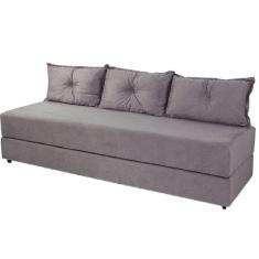 Imagem de Sofá Cama Multiuso Cinza Liso