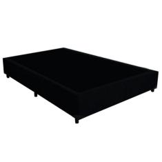 Imagem de Cama Box Casal Suede Sereneprime Preto 138x188x40