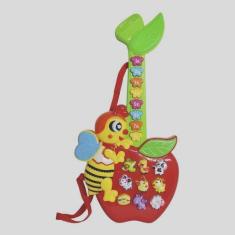 Imagem de Guitarra Infantil Com Piano E Teclado Abelha Animais Dm Toys - Toy Kin