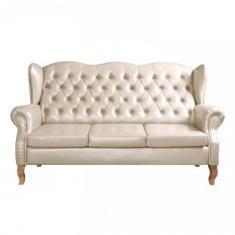 Imagem de Sofá Imperador Chesterfield 3 Lugares Capitonê Retrô Vintage Bella Dec