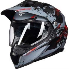Imagem de Capacete ILM Off Road Motorcycle Dual Sport Full Face 606V