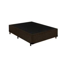 Imagem de Base Box Blindado Viúva Acolchoes Sintético Marrom 40X128x188 - Apeixo