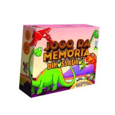 Imagem de Brinquedo Jogo Da Memória Dinossauros 24 Peças Mdf +3 Anos