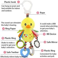 Imagem de  Baby Car Brinquedos Carrinho de Pelúcia Animal Recheado DeMais Ra